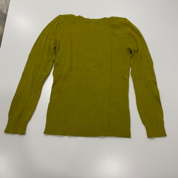 BANANA REPUBLIC Green Cable Knit Sweater with Shoulder Buttons ~ Size S… - Picture 10 of 14